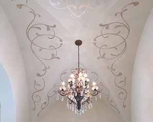 Metallic hand-painted custom finish by Paper Moon Painting, San Antonio