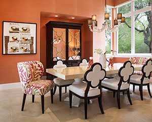 Wallpaper installers Paper Moon Painting, orange grasscloth installation, wallpaper installer near me