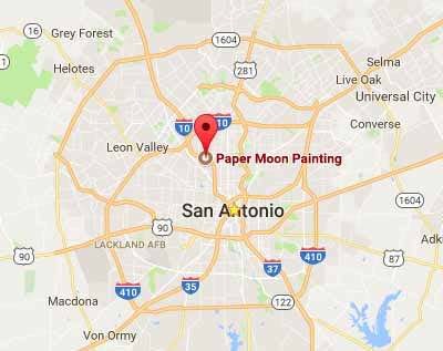 Paper Moon Painting, San Antonio location map