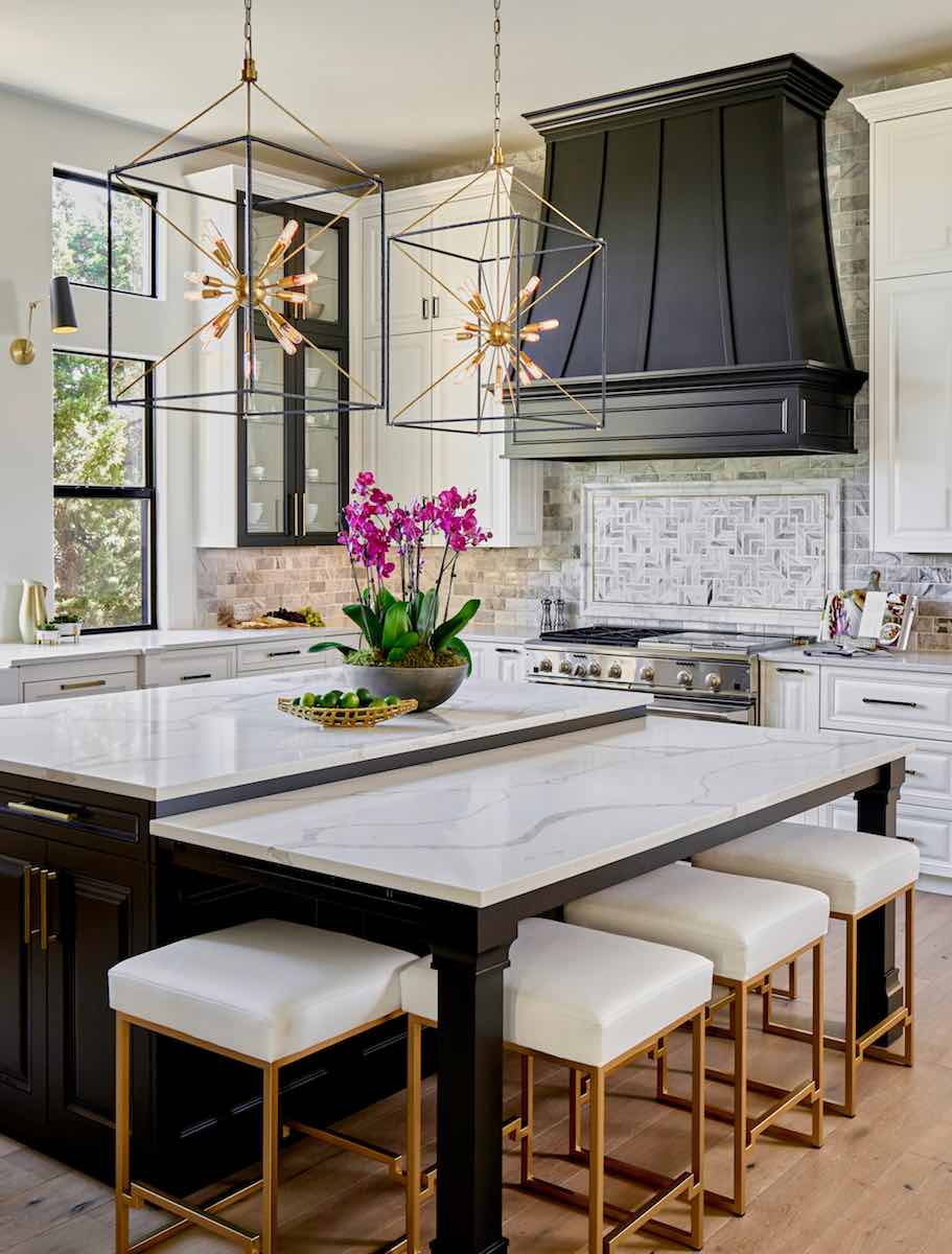 painted-kitchen-cabinets-in-sherwin-williams-7005-pure-white-black-island-in-benjamin-moore-onyx-paper-moon-painting-cabinet-painters