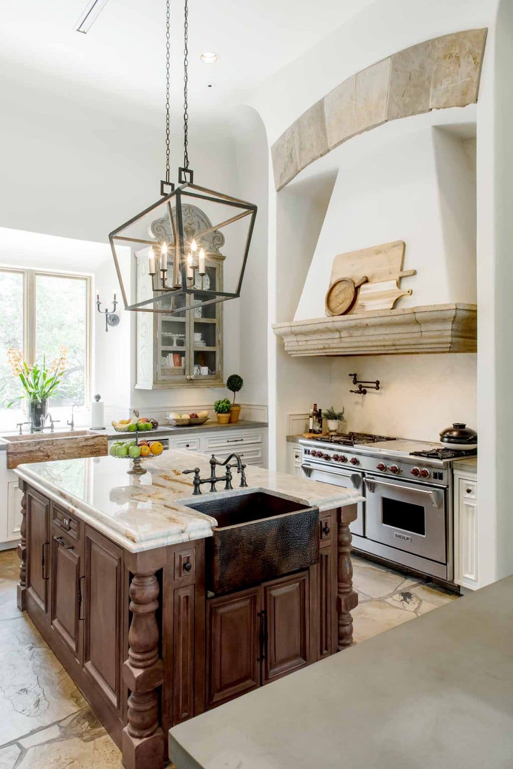 hacienda-style-classic-kitchen-walls-and-cabinets-painted-white