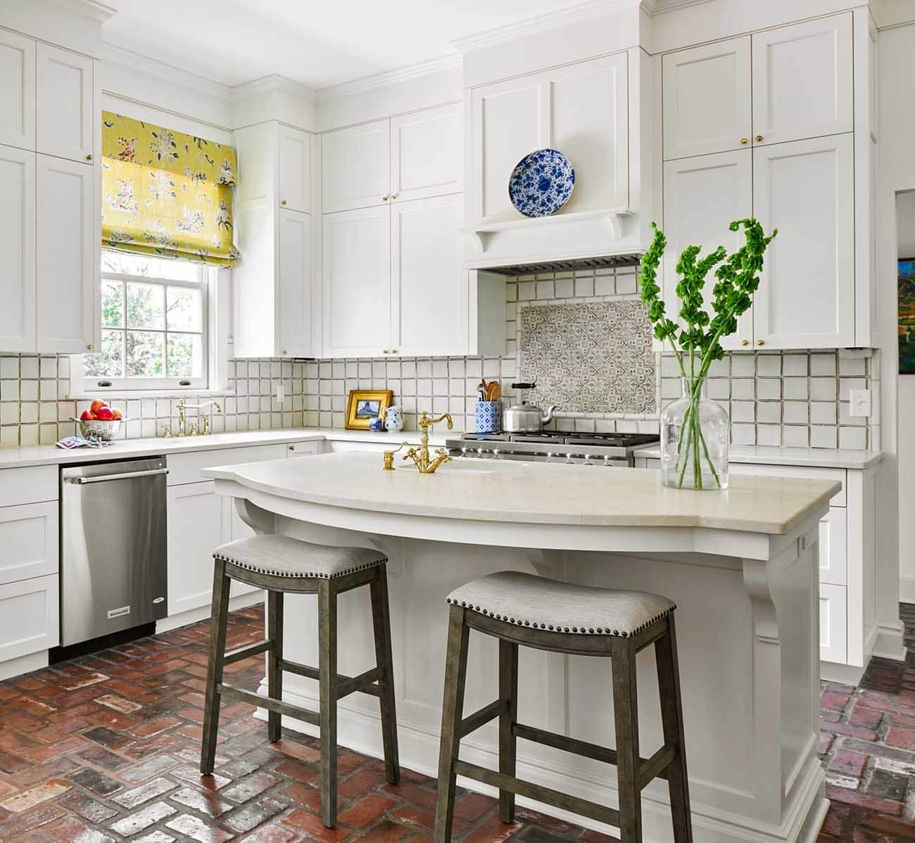 Favorite white kitchens, Alamo Heights kitchen cabinets painted by Paper Moon Painting in custom white