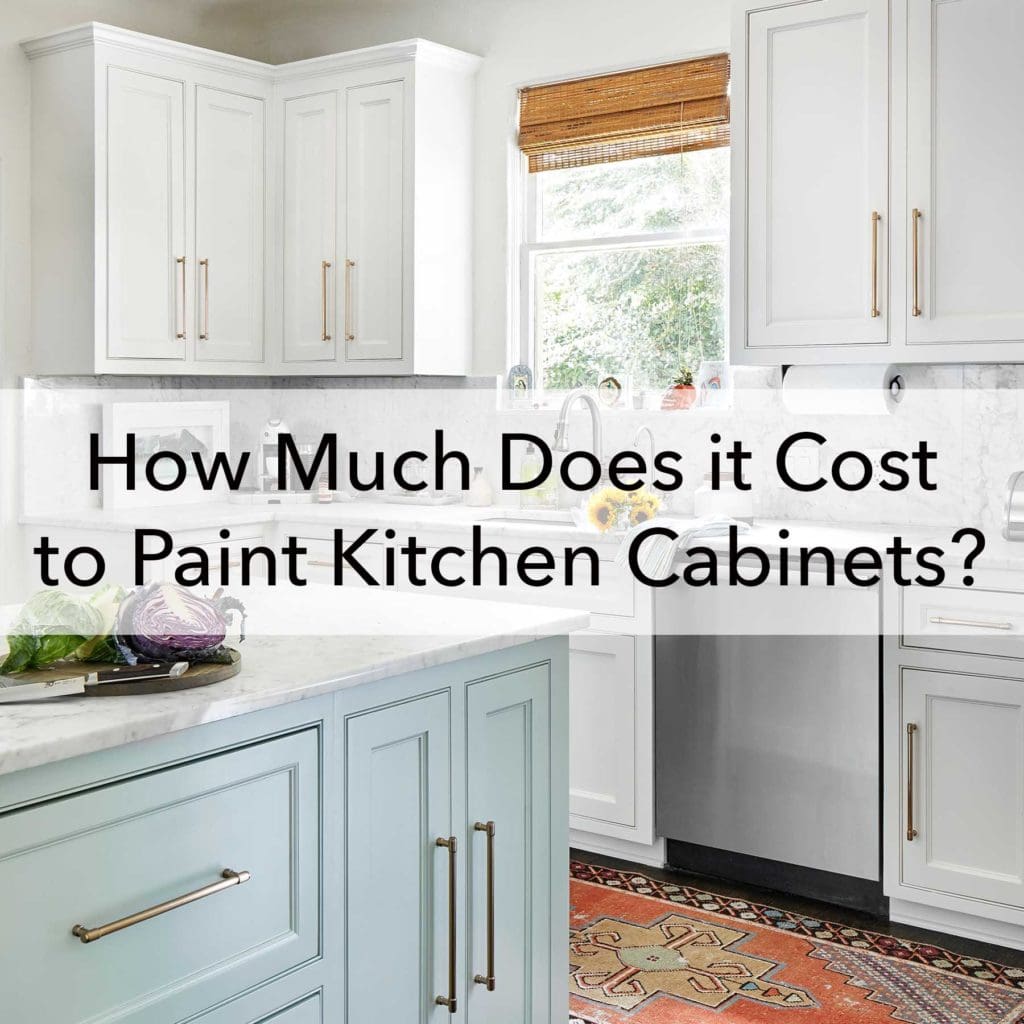 Kitchen cabinet painting cost blog, white and blue cabinets, Paper Moon Painting