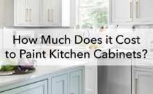 Kitchen cabinet painting cost blog, white and blue cabinets, Paper Moon Painting