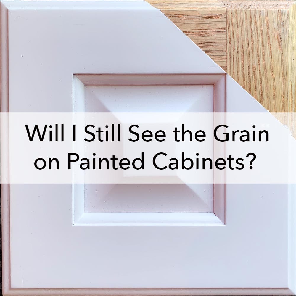Grain On Painted Cabinets, How To Paint Unfinished Birch Cabinets