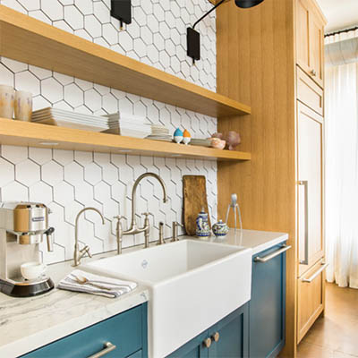 Houzz blog on alternatives to white subway tile, pic by McGraw Design n Dev