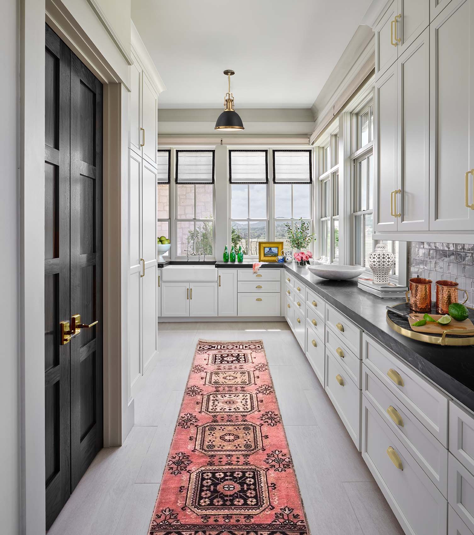 Classic kitchen mock-up with elegant touches, white kitchen ideas blog