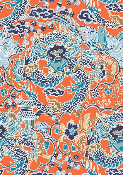 thibaut-orange-imperial-dragon-wallpaper-chinoiserie