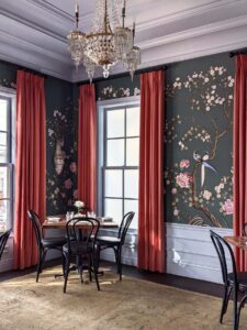 Chinoiserie Wallpaper  Classic Florals  Birds  Milton  King