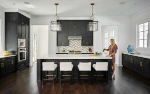 black-kitchen-cabinets-in-benjamin-moore-midnight-oil-with-cerused-finish
