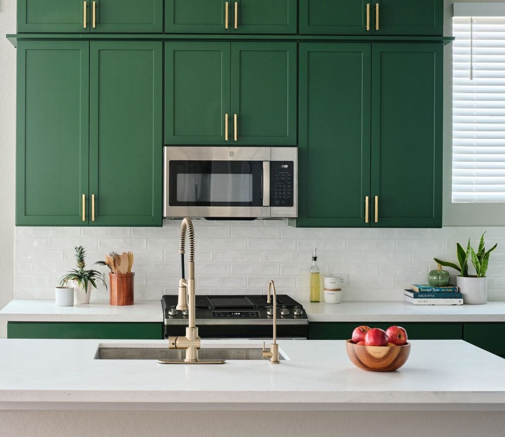 Our Favorite Green Cabinet Paint Colors - Paper Moon Painting