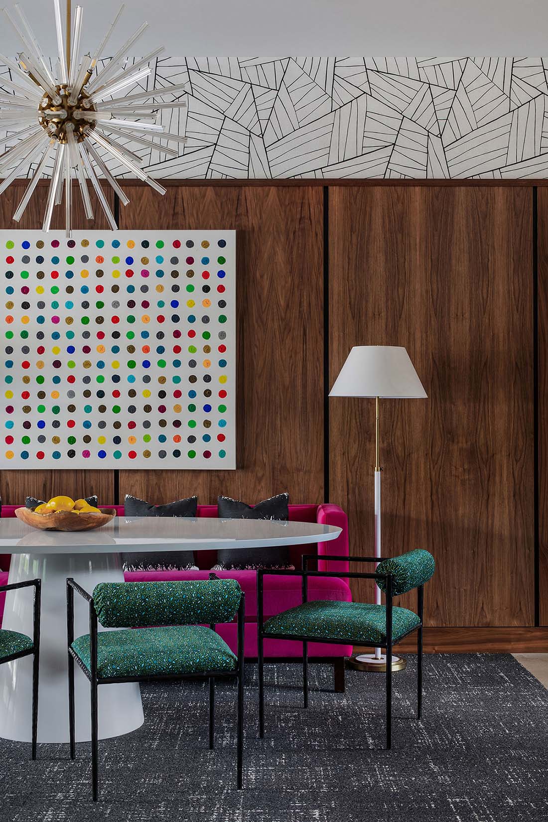 maximalist-interior-design-in-a-modern-dining-room-in-austin-tx