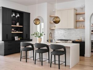 warm-modern-kitchen-for-studio-brownstone-with-cabinets-painted-in-benjamin-moore-inukshuk-smokey-taupe-and-sw-tricorn-black-by-paper-moon-painting-austin-tx